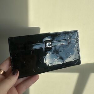 Kate Spade Black Embossed Wallet